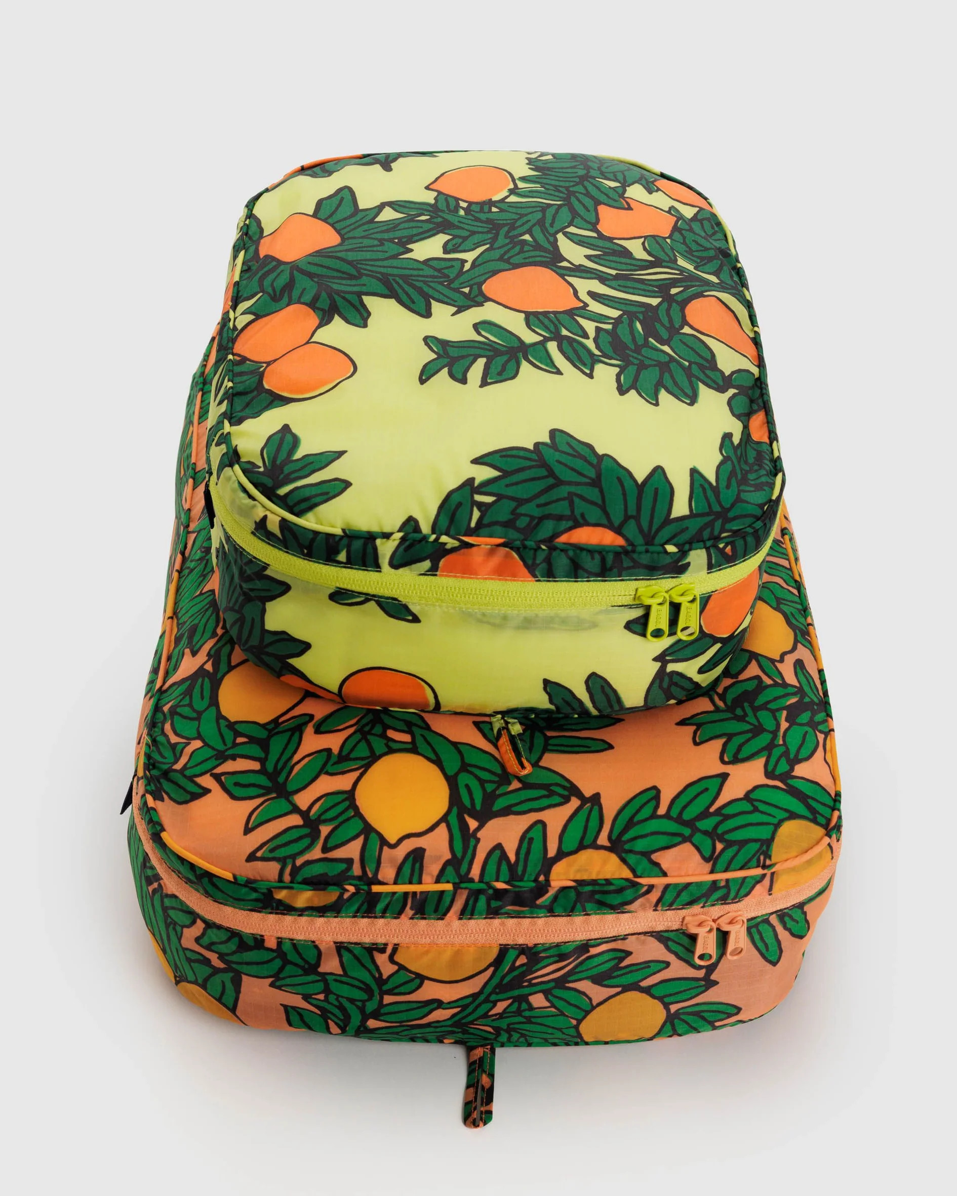 Large Packing Cube Set : Orange Trees - Baggu | BAGGU