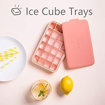 GREENRAIN Ice Cube Tray Silicone Easy Release Flexible 24-Ice Trays Molds with Removable Lid Dish... | Amazon (US)