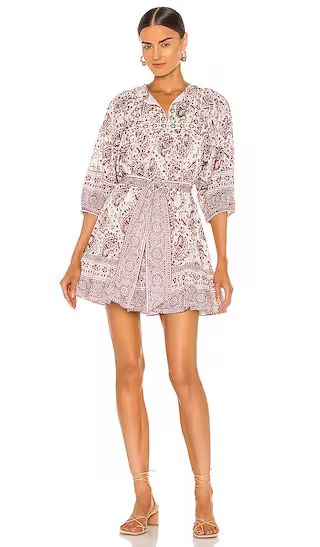 Magdalena Mini Dress in Paisley Block Print | Revolve Clothing (Global)