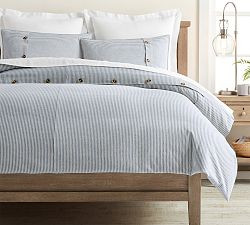 Wheaton Striped Linen/Cotton Duvet Cover | Pottery Barn (US)