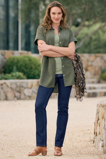 Ultimate Denim Straight Leg Jeans | Soft Surroundings