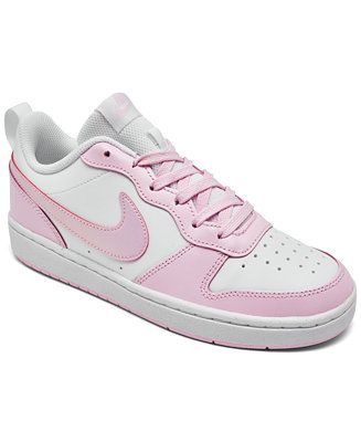 Nike Big Girls Court Borough Low 2 SE Casual Sneakers from Finish Line & Reviews - Finish Line Ki... | Macys (US)