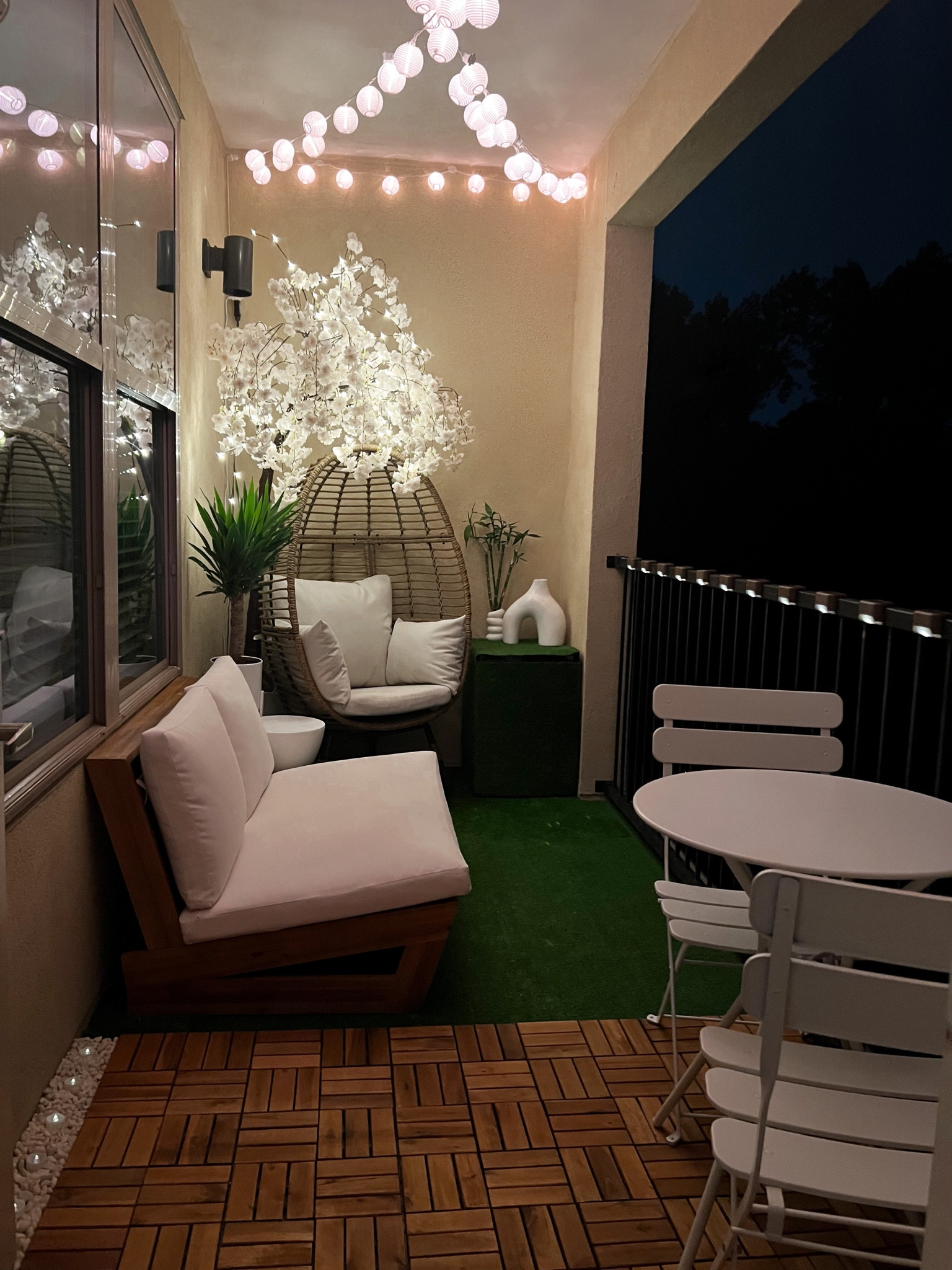 Cozy Outdoor Balcony for small spaces 

Not tagged: "Large Lighted Faux Weeping Cherry Tree, 6'H" from Plow & Hearth#wayfairfinds #homefinds #patio #balcony #outdoor #modern #eggchair

#LTKhome #LTKSeasonal #LTKU #LTKstyletip