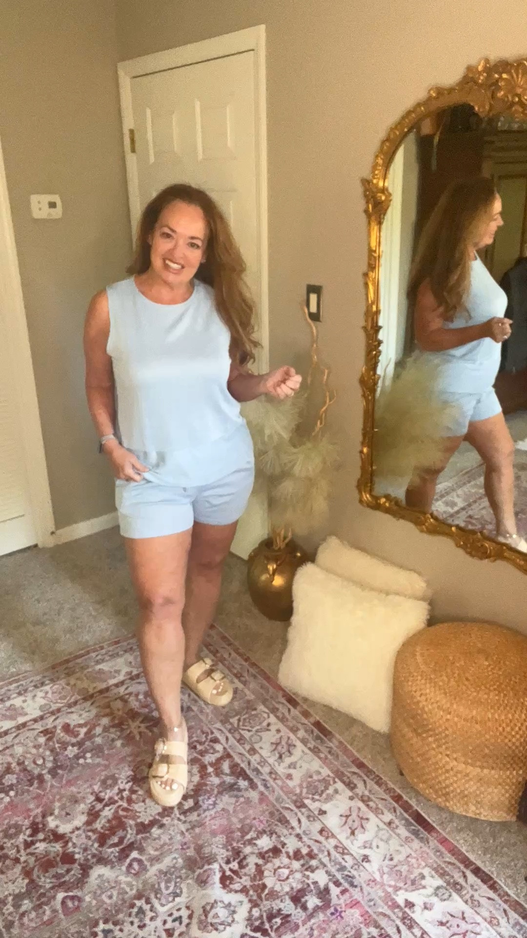 2 piece short set with ribbed fabric. Tank and drawstring short. Elevated and comfortable .

#LTKMothersDay #LTKActive #LTKSeasonal