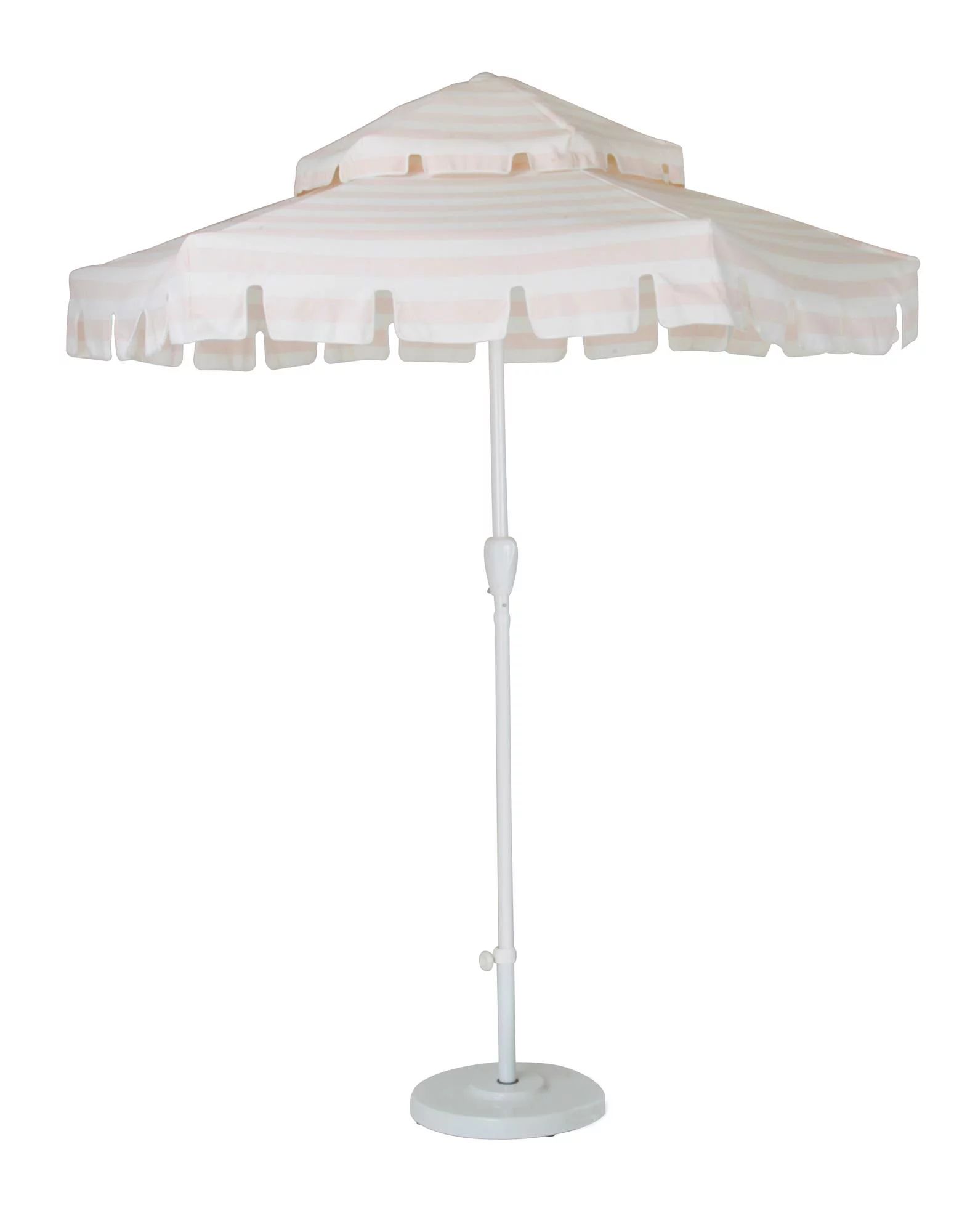 Novogratz Poolside Gossip Collection, Connie Outdoor Umbrella, Rosewater and White Stripes | Walmart (US)