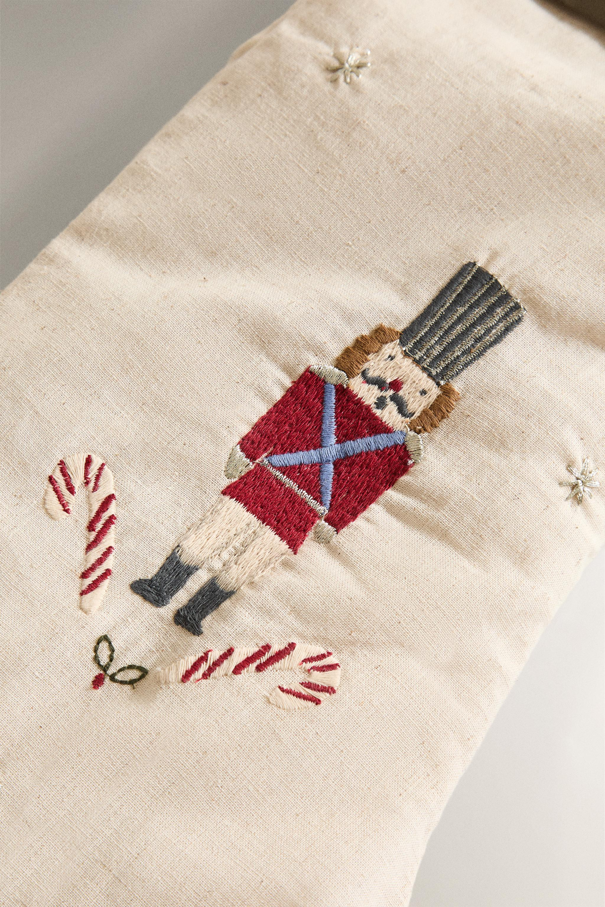 EMBROIDERED STOCKING CHRISTMAS DECORATION | Zara US