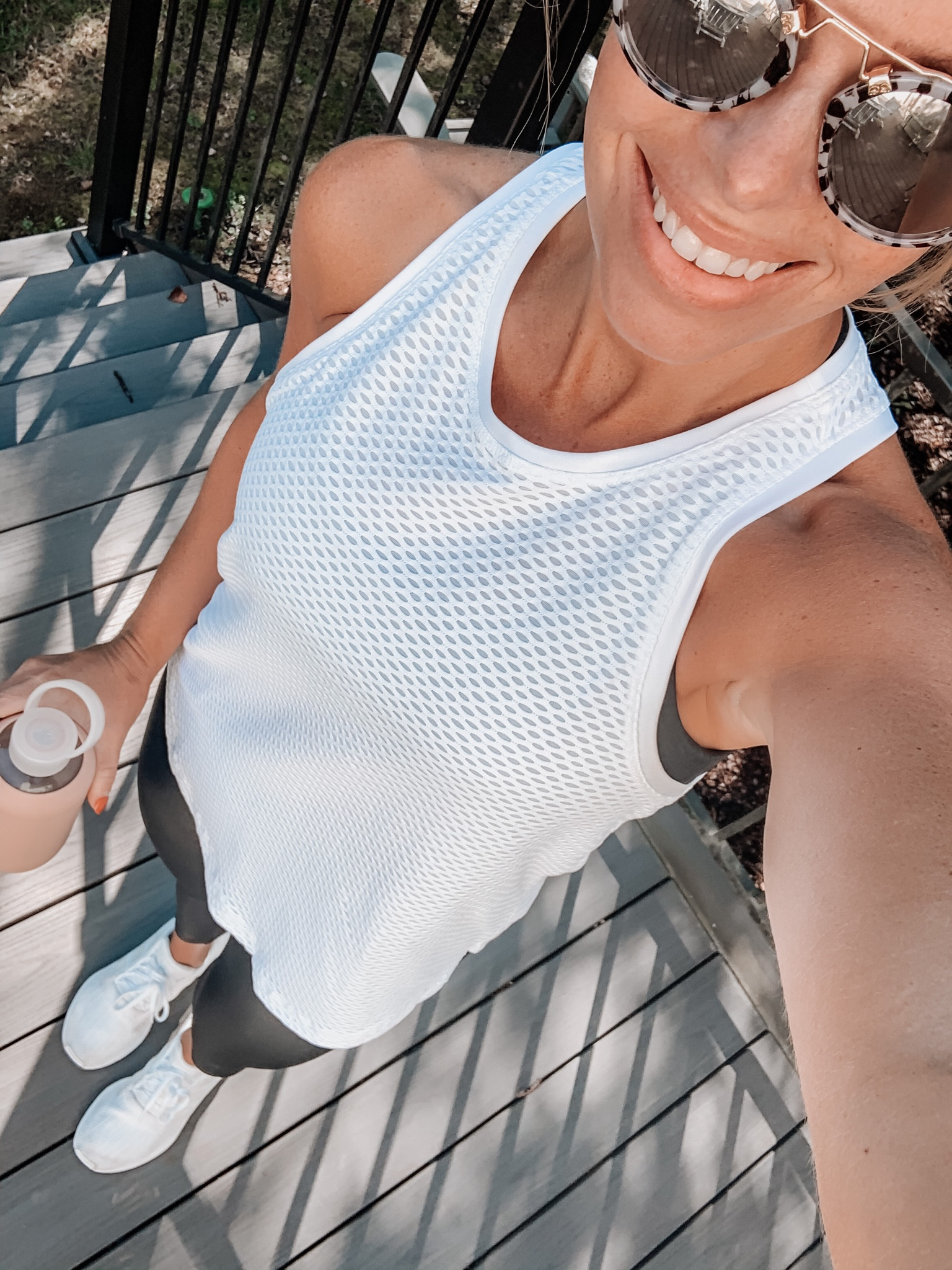 Workout wear in @amazonfashion from head to toe. Unpopular opinion but I’ve never been a lulu fan 🤷‍♀️ These leggings are a wayyyyy less expensive dupe + have held up for years! 
•
•
•
•


#LTKstyletip #LTKunder50 #LTKfit