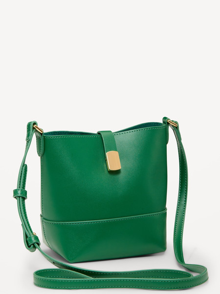 Small Preppy Bucket Crossbody Bag | Old Navy (US)