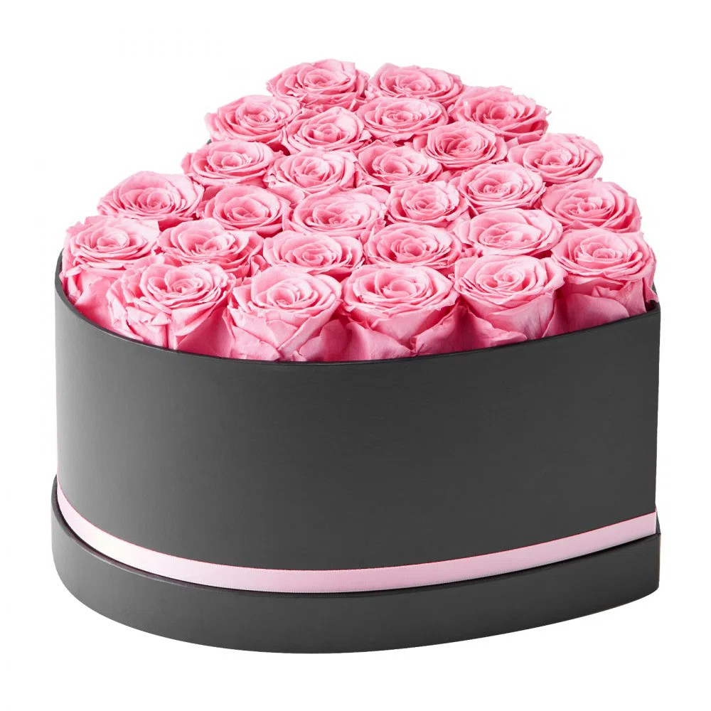 Forever Flowers, 27 Preserved Roses in a Heart Shape Box, Eternal Flowers Immortal Bouquet Birthd... | Wayfair North America