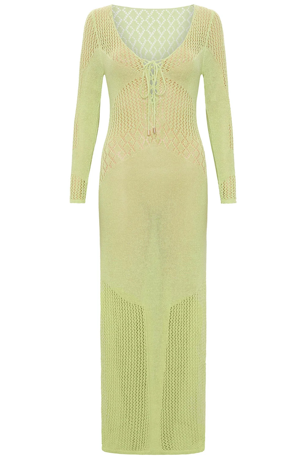 Cancun Crochet Lime Dress | VETCHY LLC