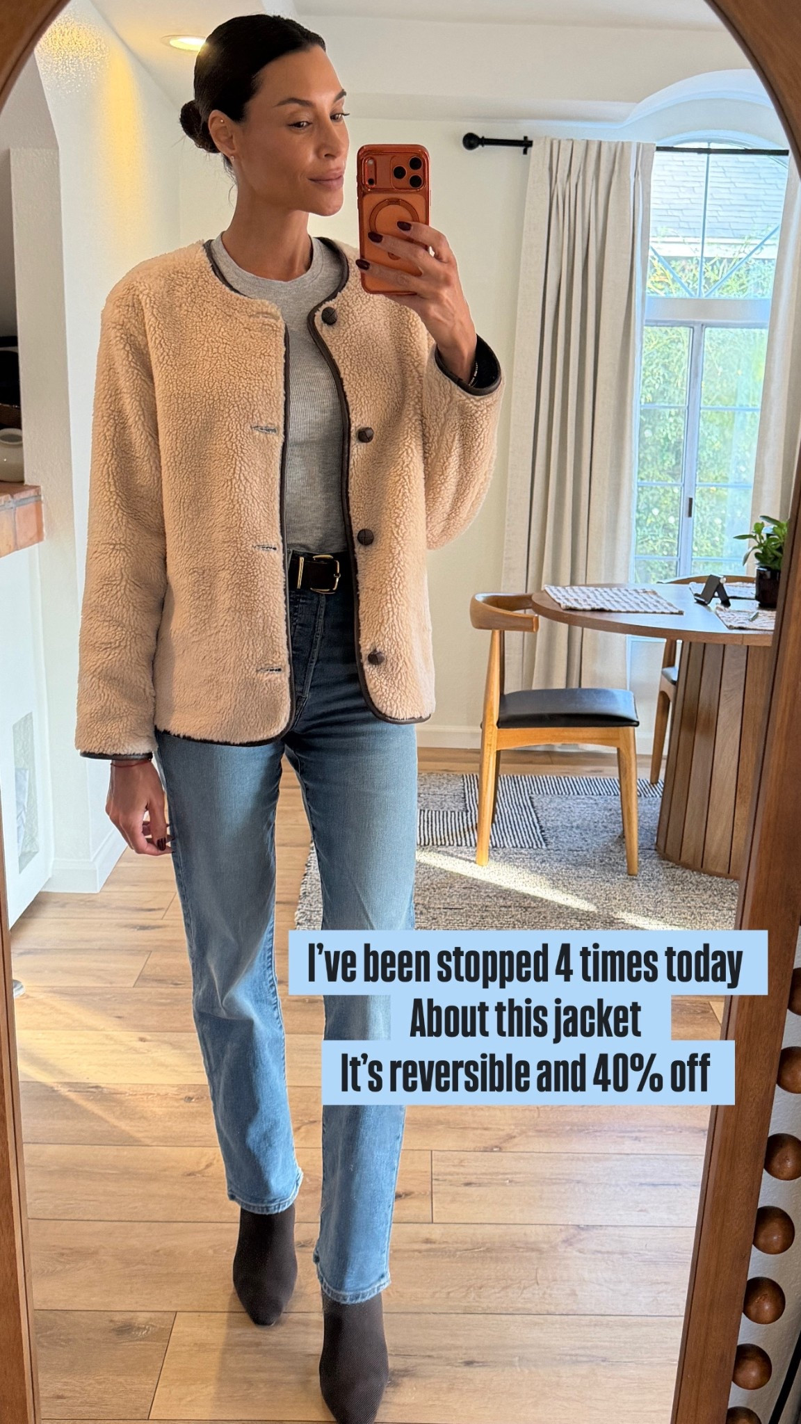 Show stopping jacket 😍😍

#jacket #denimjacket #sherpajacket

#LTKHoliday #LTKOver40 #LTKSeasonal