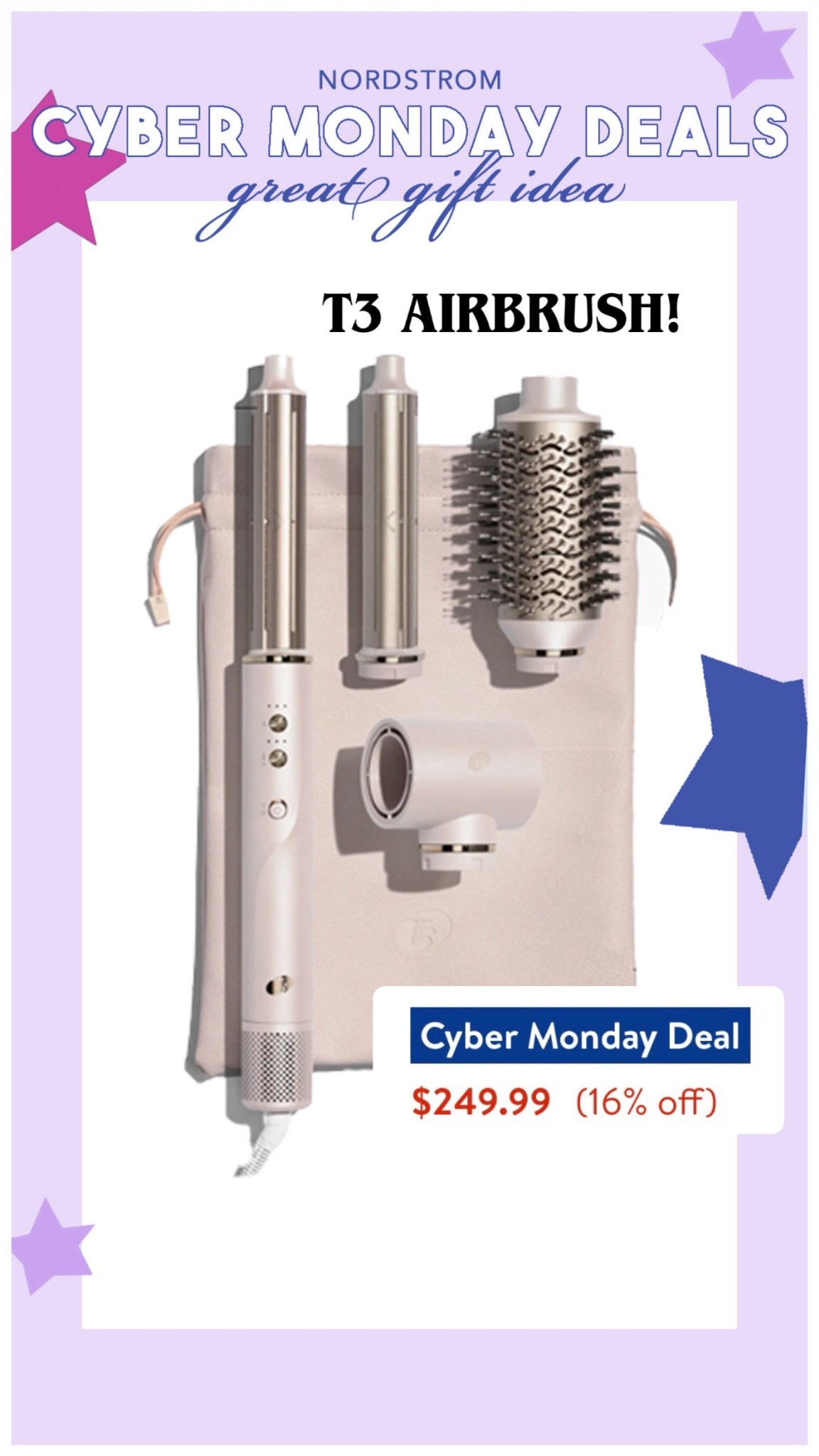 If they have the Dyson on their list, consider the T3! Ceramic coated (rather than plastic!) and half the price! Includes leather bag for easy travel & storage!

#LTKSaleAlert #LTKGiftGuide #LTKCyberWeek