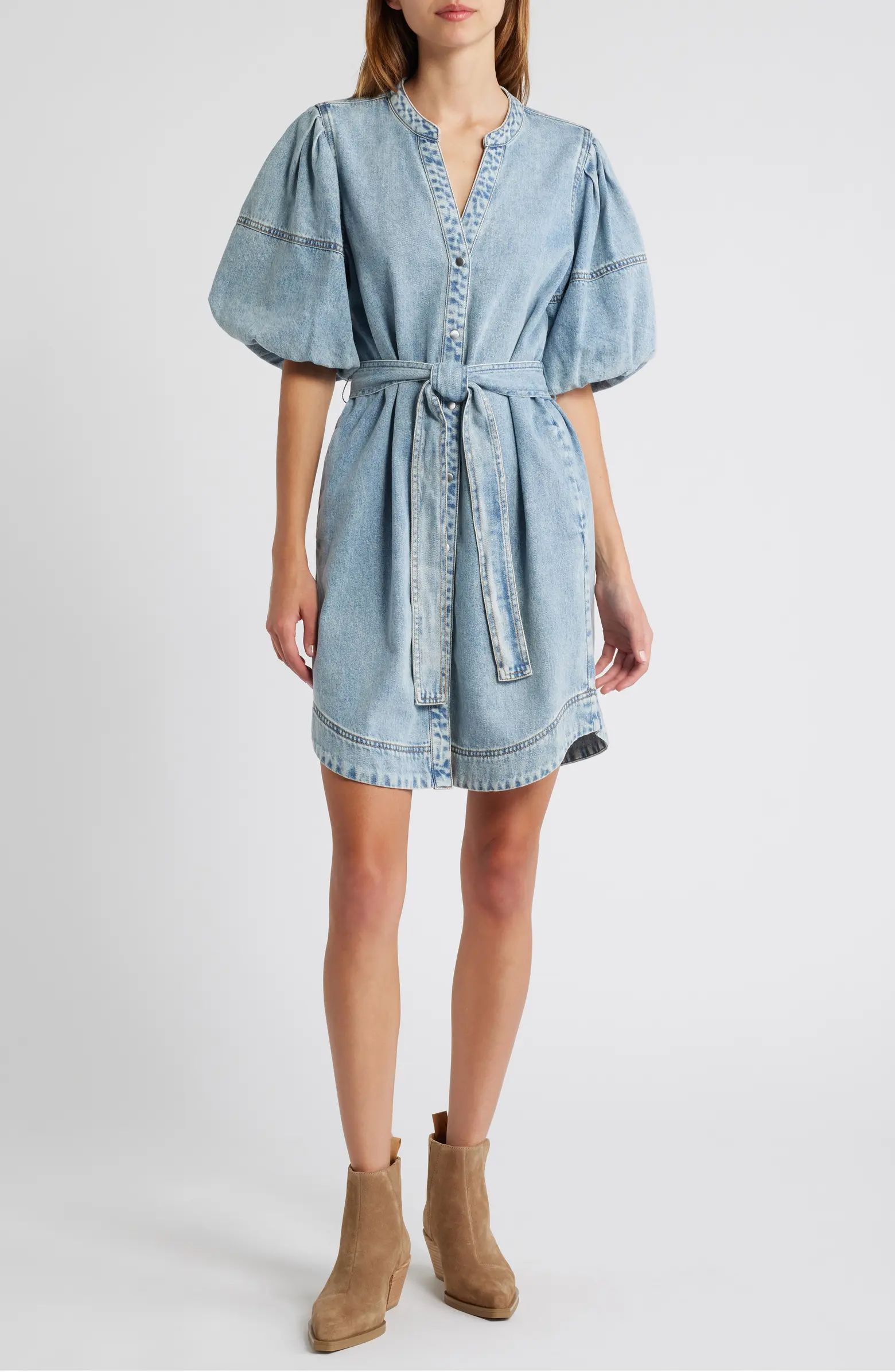 Rails Kingsley Denim Snap-Up Dress | Nordstrom | Nordstrom