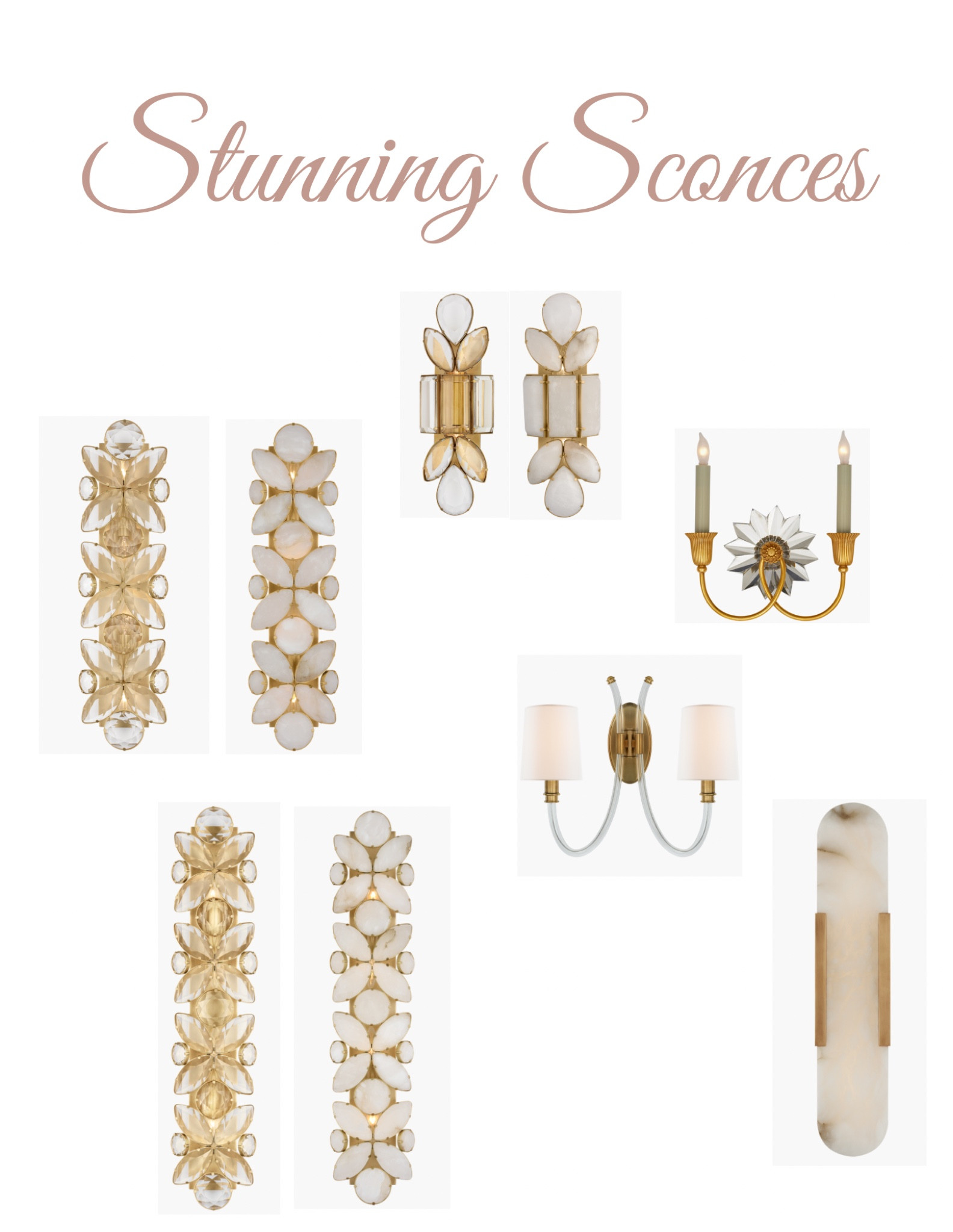 Beautiful and elegant wall sconces, decorative lighting, Visual Comfort 

#LTKhome