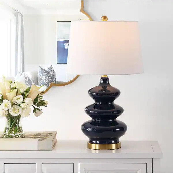 SAFAVIEH Lighting 27.5-inch Brielle Mosaic Table Lamp - 15" x 15" x 27.5" - On Sale - Overstock -... | Bed Bath & Beyond