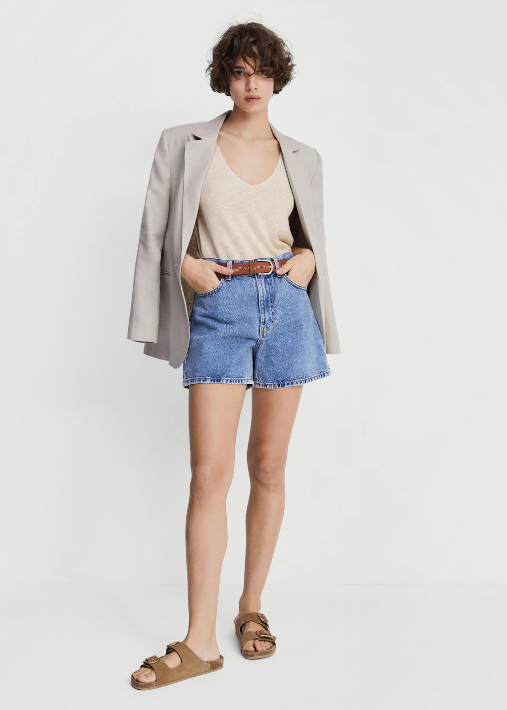 Knitted cropped top -  Women | Mango USA | MANGO (US)