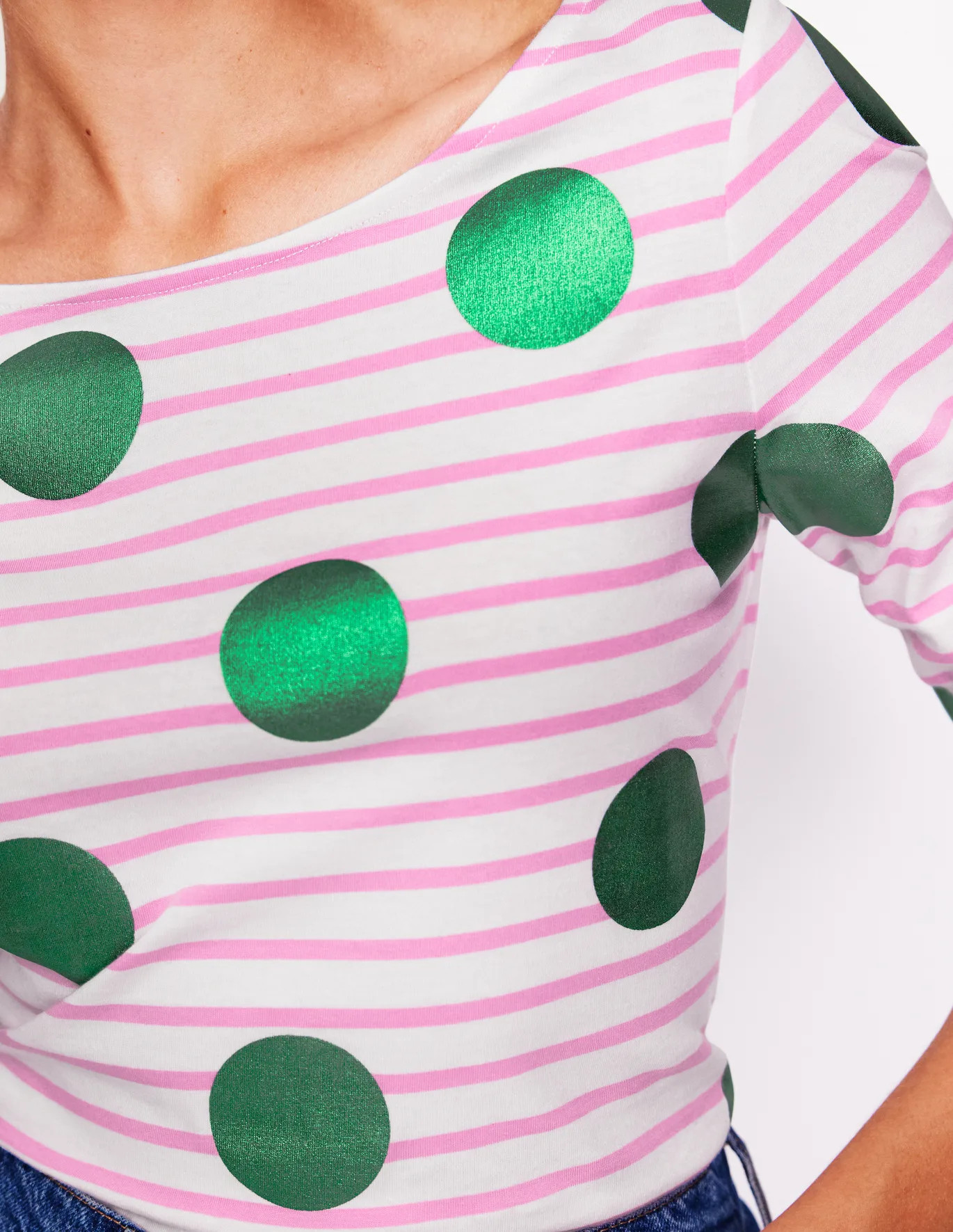 Ella Long Sleeve Breton | Boden (US)