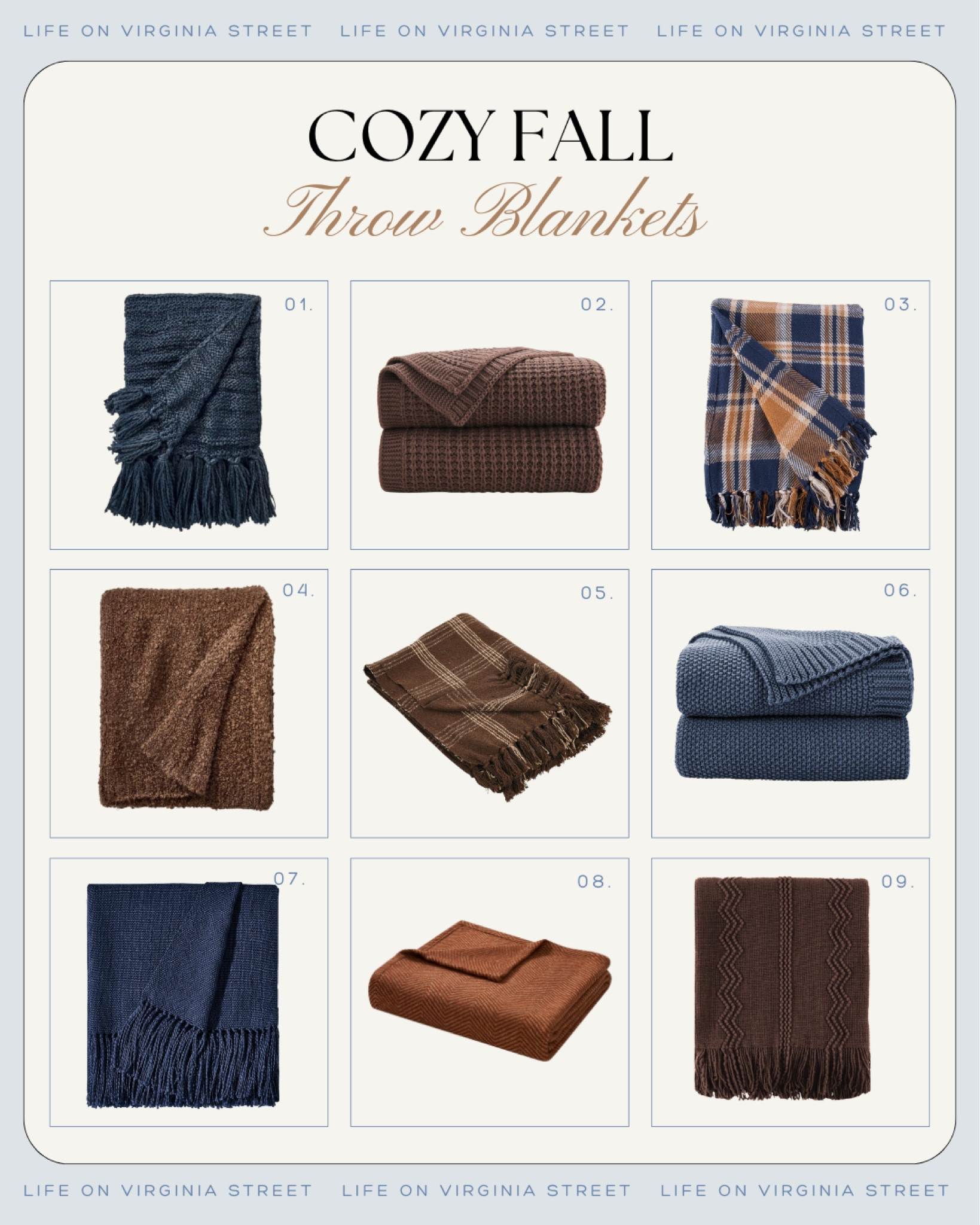 Loving these chic and cozy throw blankets for fall! From sweater knit blankets to wool throw blankets, to plaid blankets and more, these are the perfect functional decor pieces!
.
#ltkhome #ltkfindsunder50 #ltkseasonal #ltkfindsunder100 #ltkstyletip #ltksalealert

#LTKFindsUnder50 #LTKSeasonal #LTKHome