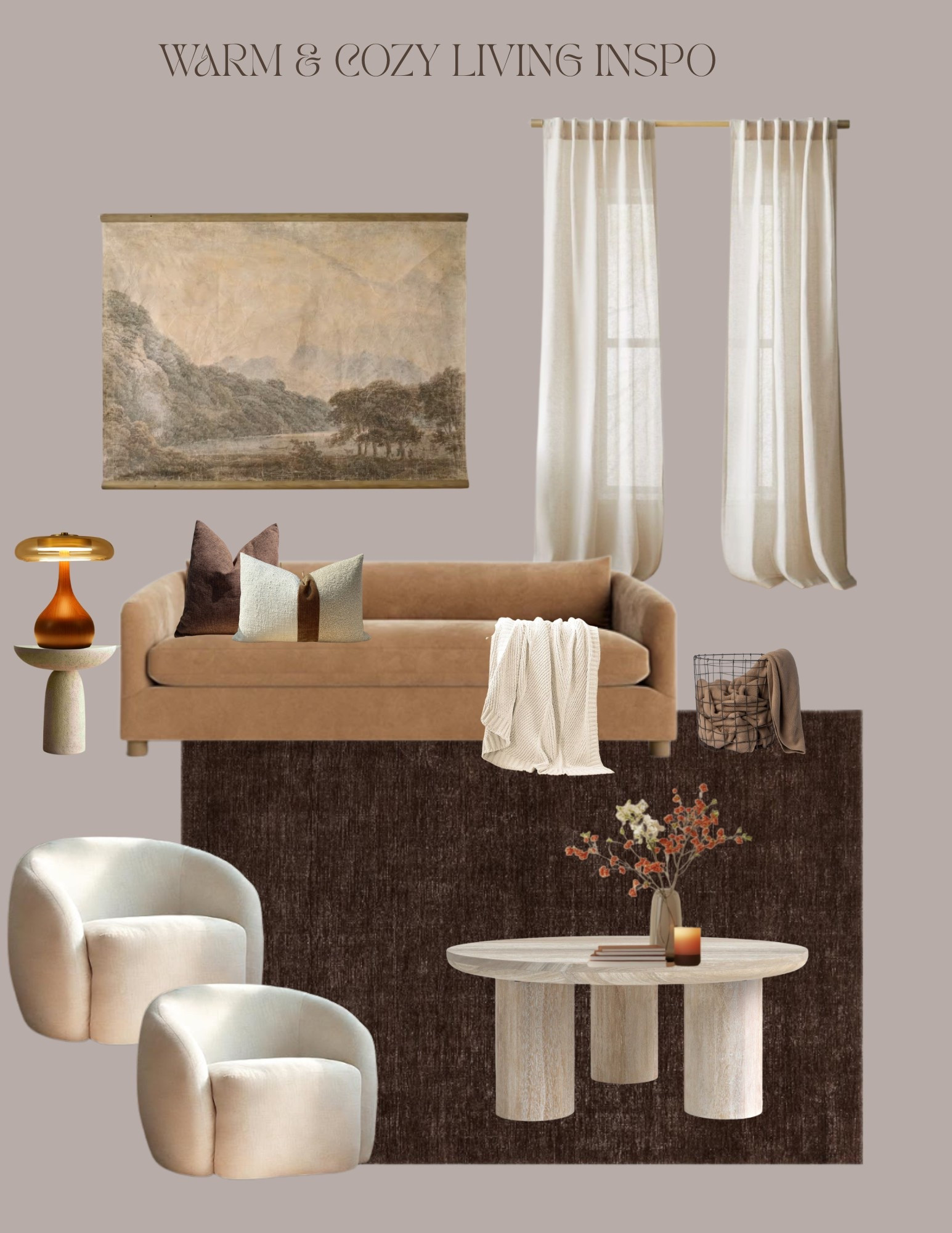 Warm & cozy living 🤎 #LTKDesign #LTKHome #LTKDecor #LTKStyling