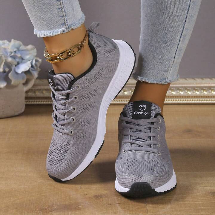 2023 Autumn New Arrival Plus Size Women's Sports Shoes, Fashionable Mesh Breathable Soft Sole Run... | SHEIN
