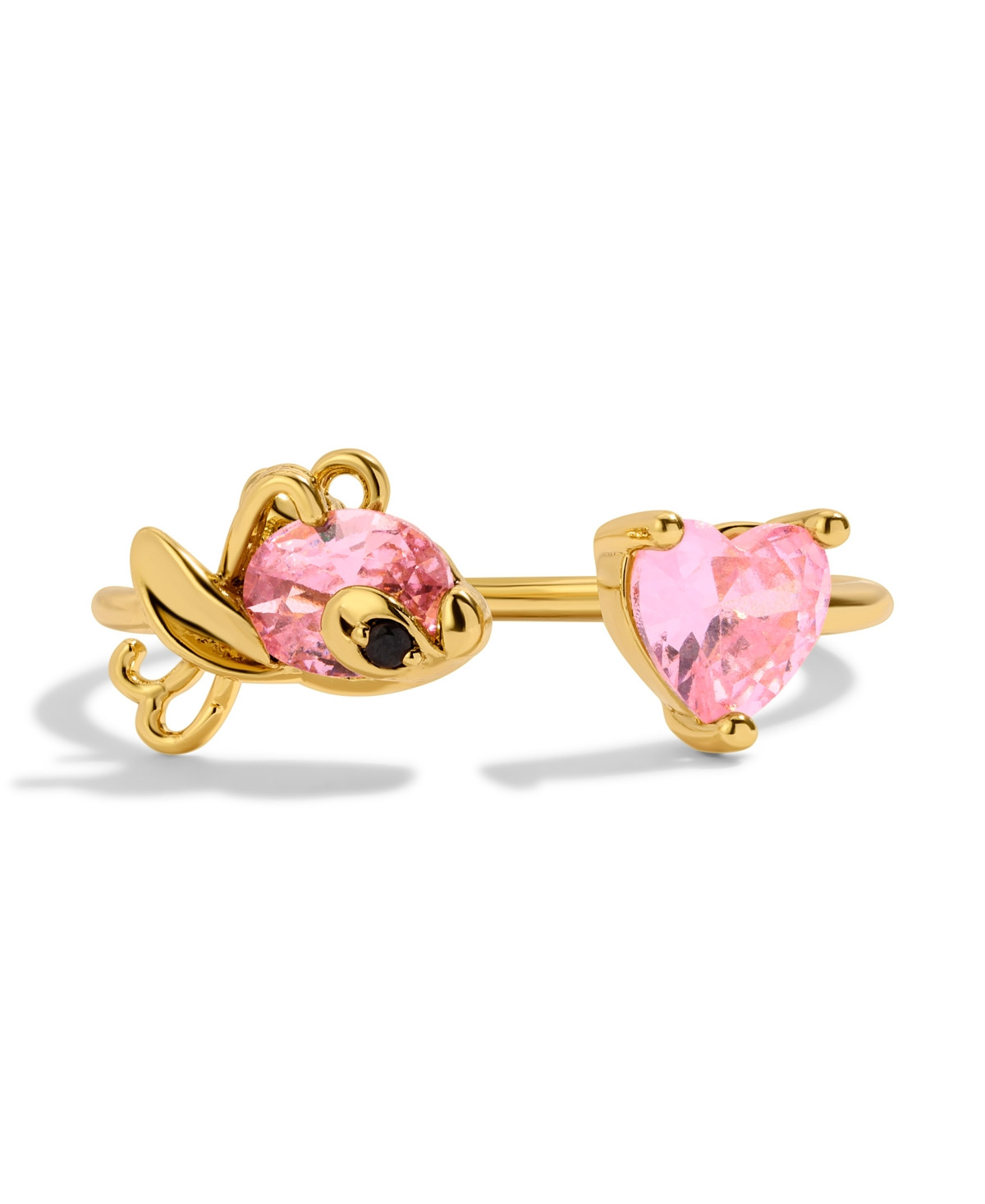 Girls Crew Disney Crystal Lilo Stitch Angel Ring - Gold | Macy's