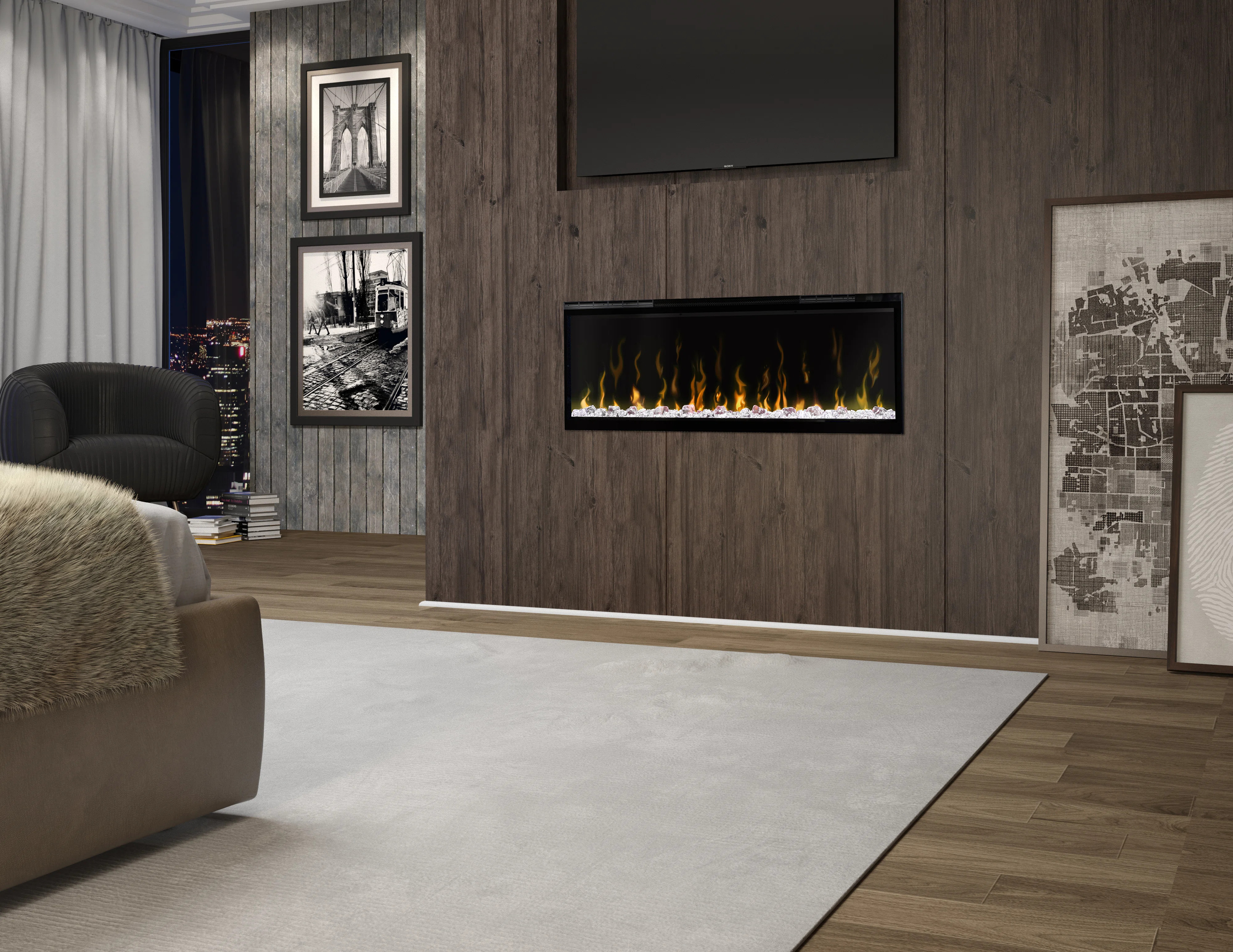 Dimplex IgniteXL Built-in Linear Electric Fireplace - Multi-Fire XD flame technology - 1,000 SQ F... | Wayfair North America