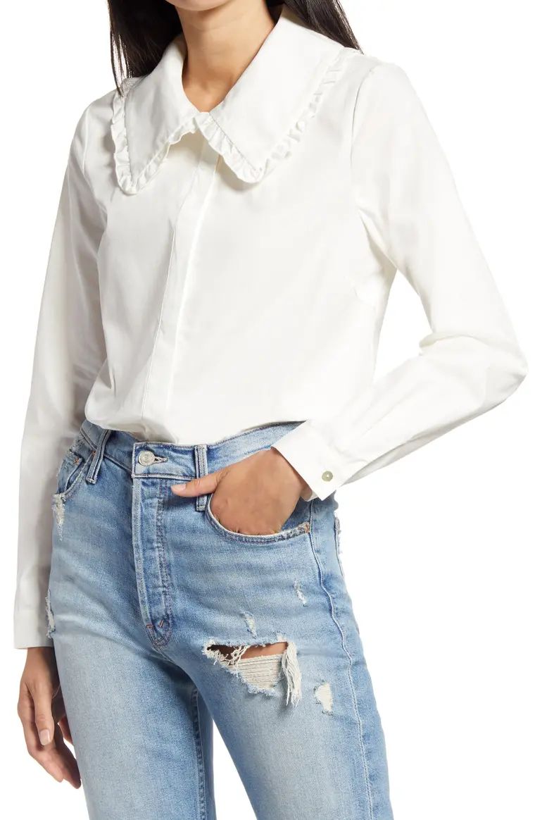 Cherish Frill Collar Shirt | Nordstrom