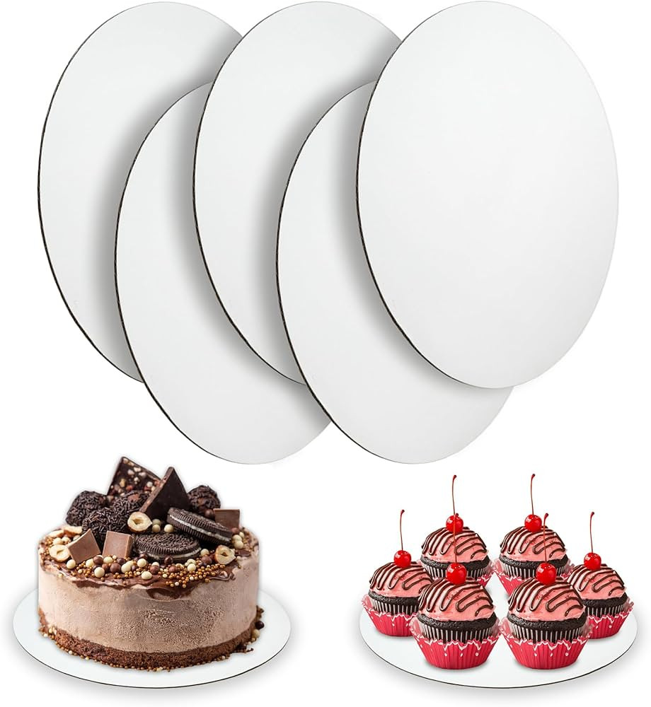 Cake Boards 10 inch Round, 7 Pack Food-Graded Cardboard Cake Rounds, Waterproof and Oil-Proof Cak... | Amazon (US)