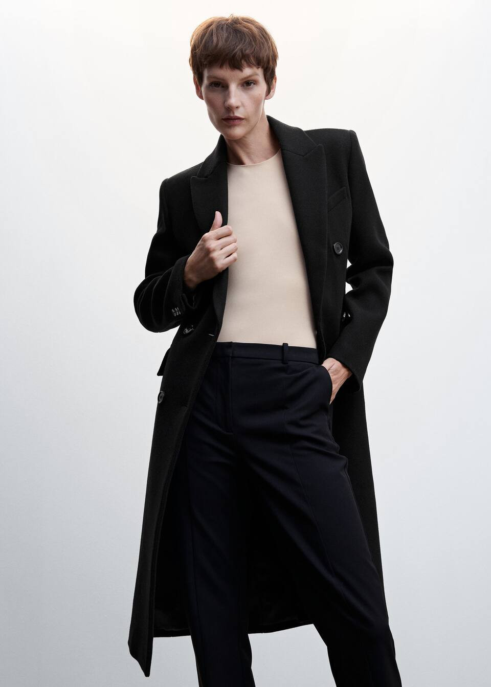Tailored wool Coat | MANGO (US)