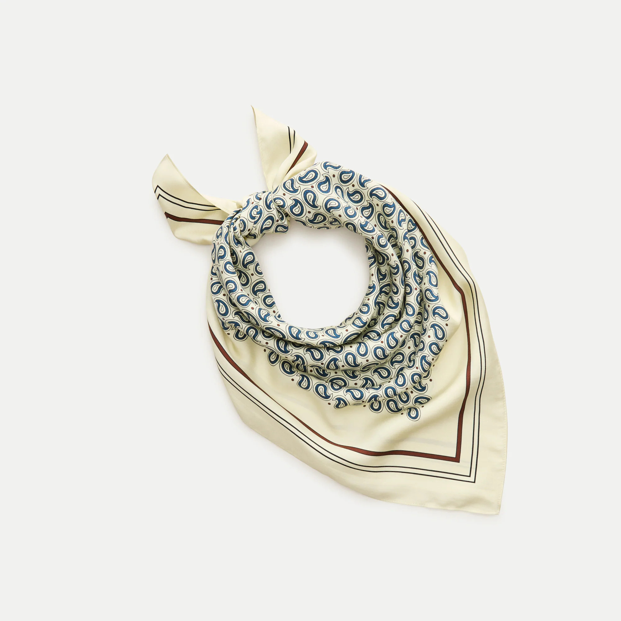 Printed silk scarf | J. Crew US