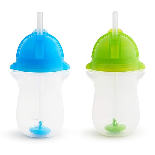 Munchkin Any Angle Click Lock Weighted Straw Cup, ...