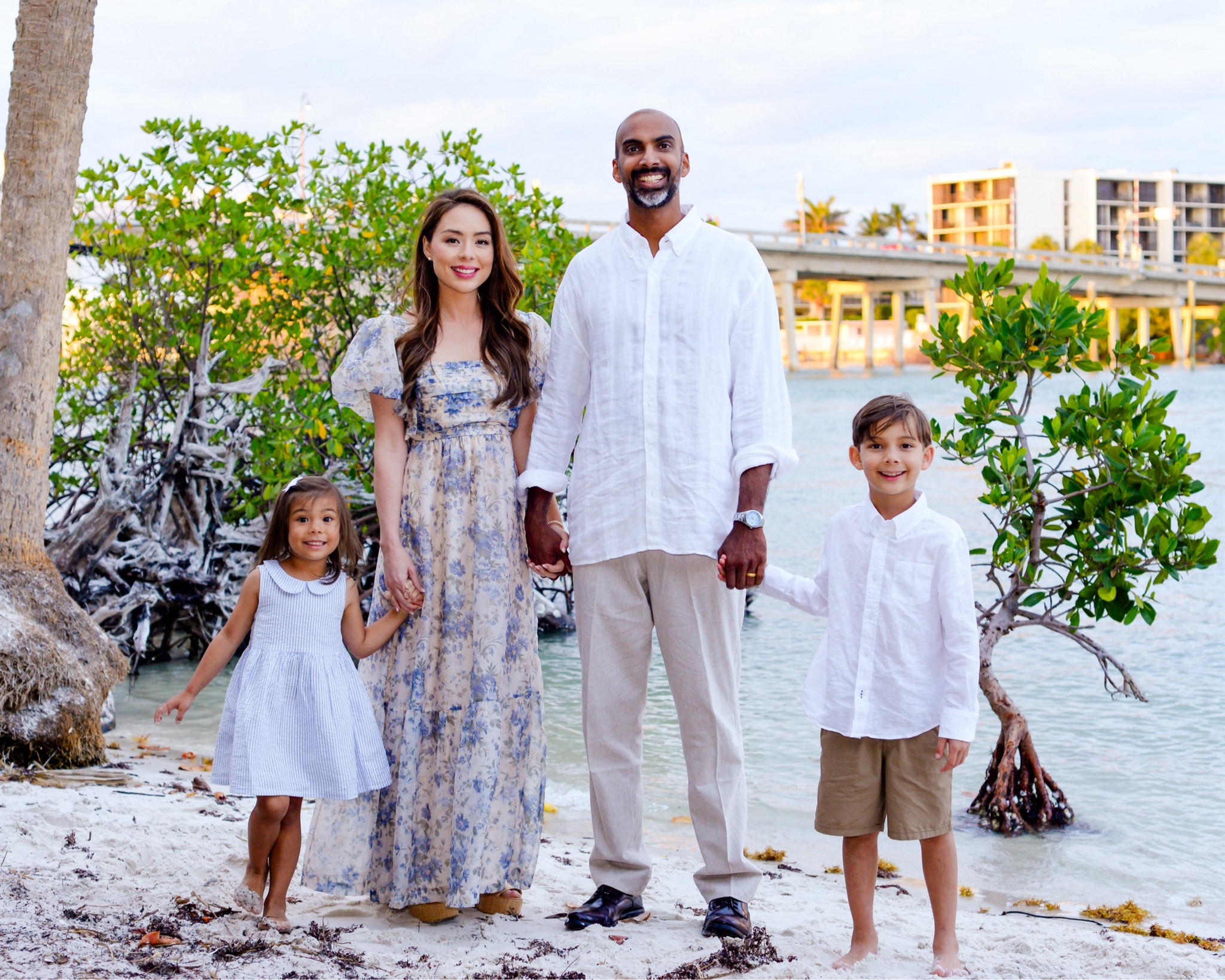 Our family photo outfits! 

If you are looking for outfits for family portraits for your husband, son, or daughter, these are great coordinating colors.  🥰 

I couldn’t keep shoes on my kids, but I’ve added some ideas for you. 😅

I hope you find inspiration for your own photos with this floral dress, mens outfit, boys outfit, and girls outfit. 💛

Men’s pants are in the “light brown texture”. I am in the petite option for this dress as reference. ✨

#LTKfamily #LTKkids #LTKstyletip