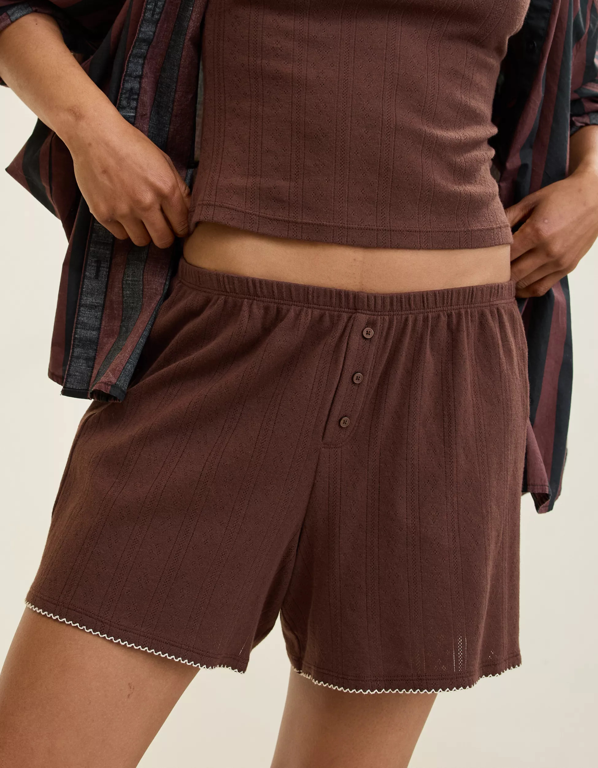 Aerie Off-Duty Pointelle Boxer | Aerie