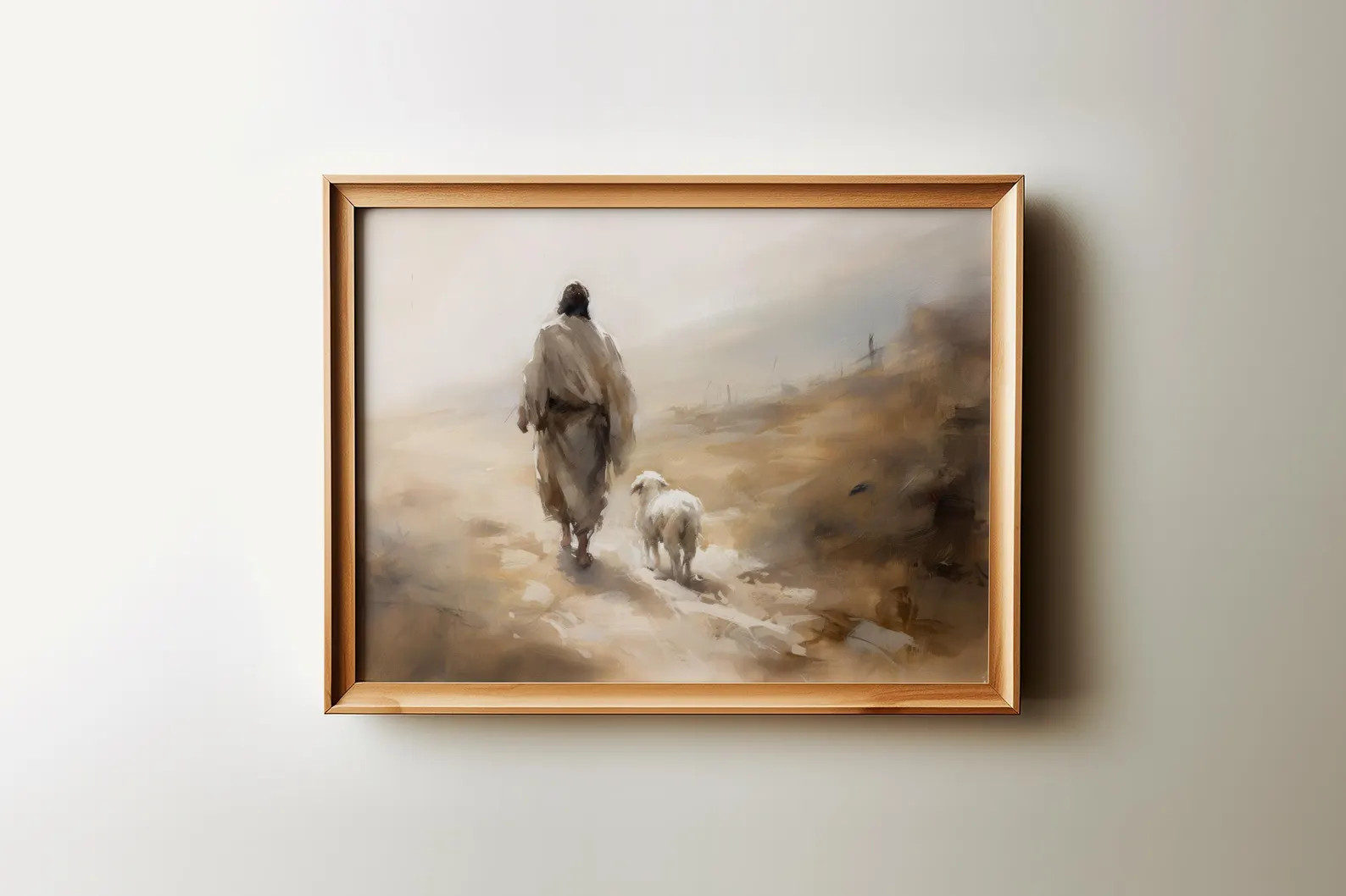 Jesus Leaves the 99, Parable of the Lost Sheep, Jesus Wall Art, Good Shepherd, Jesus Christ Paint... | Etsy (US)