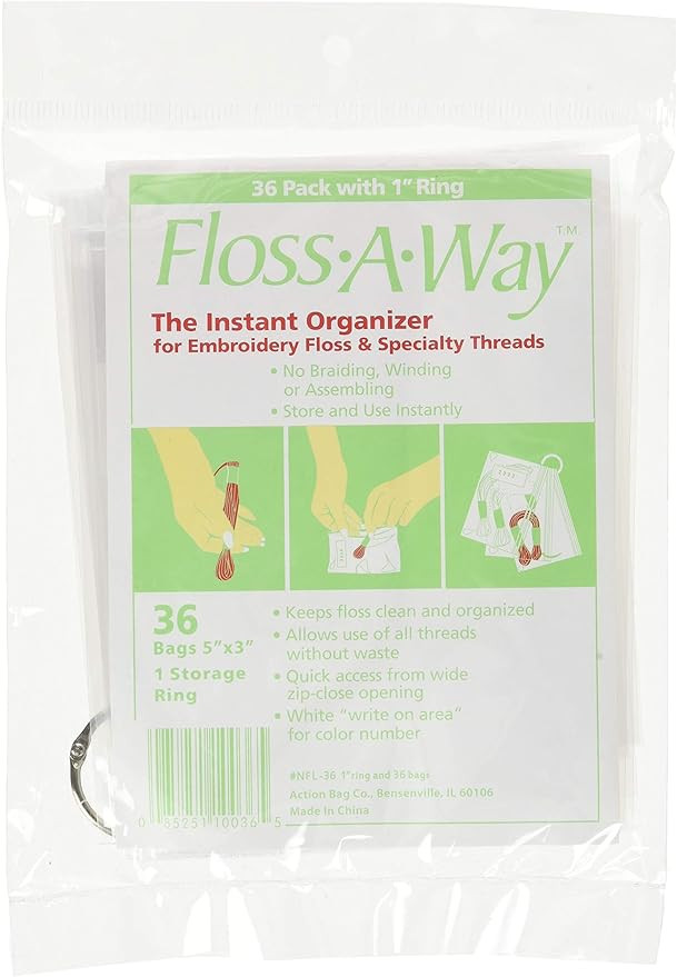 FL36 Floss-A-Way Organizer, 3-Inch x 5-Inch, 36-Pack | Amazon (US)