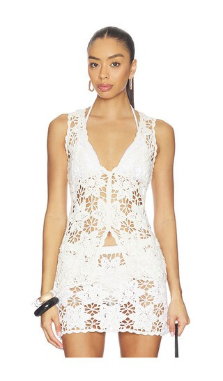 Show Me Your Mumu Heatwave Vest Top in Ivory. - size M | Revolve Clothing (Global)