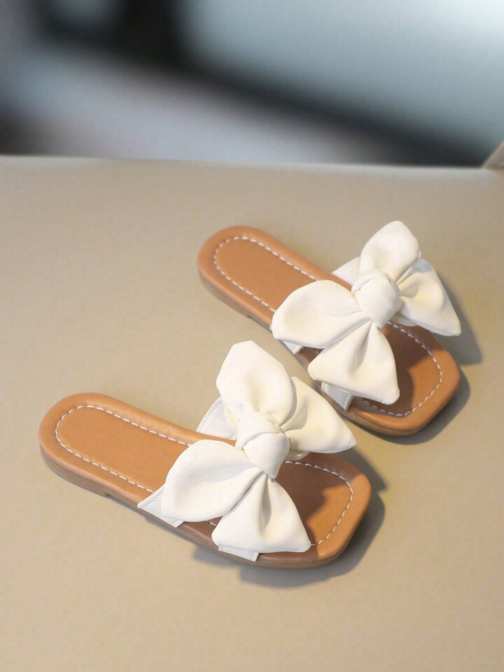 Kids Bow Decor Non-slip Slippers For Summer | SHEIN