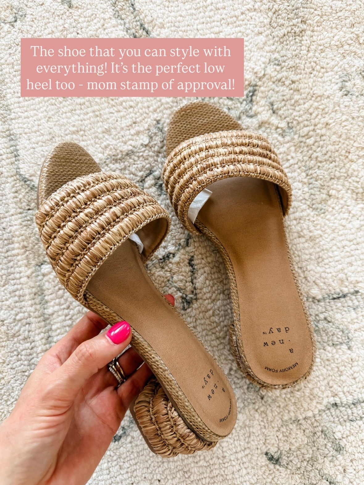 These low heels have been one of my go-to’s! They are so comfortable, and they go with everything! They are currently 25% off through Saturday!

Loverly Grey, heels, summer heels, spring heels, Target shoes 

#LTKSeasonal #LTKSaleAlert