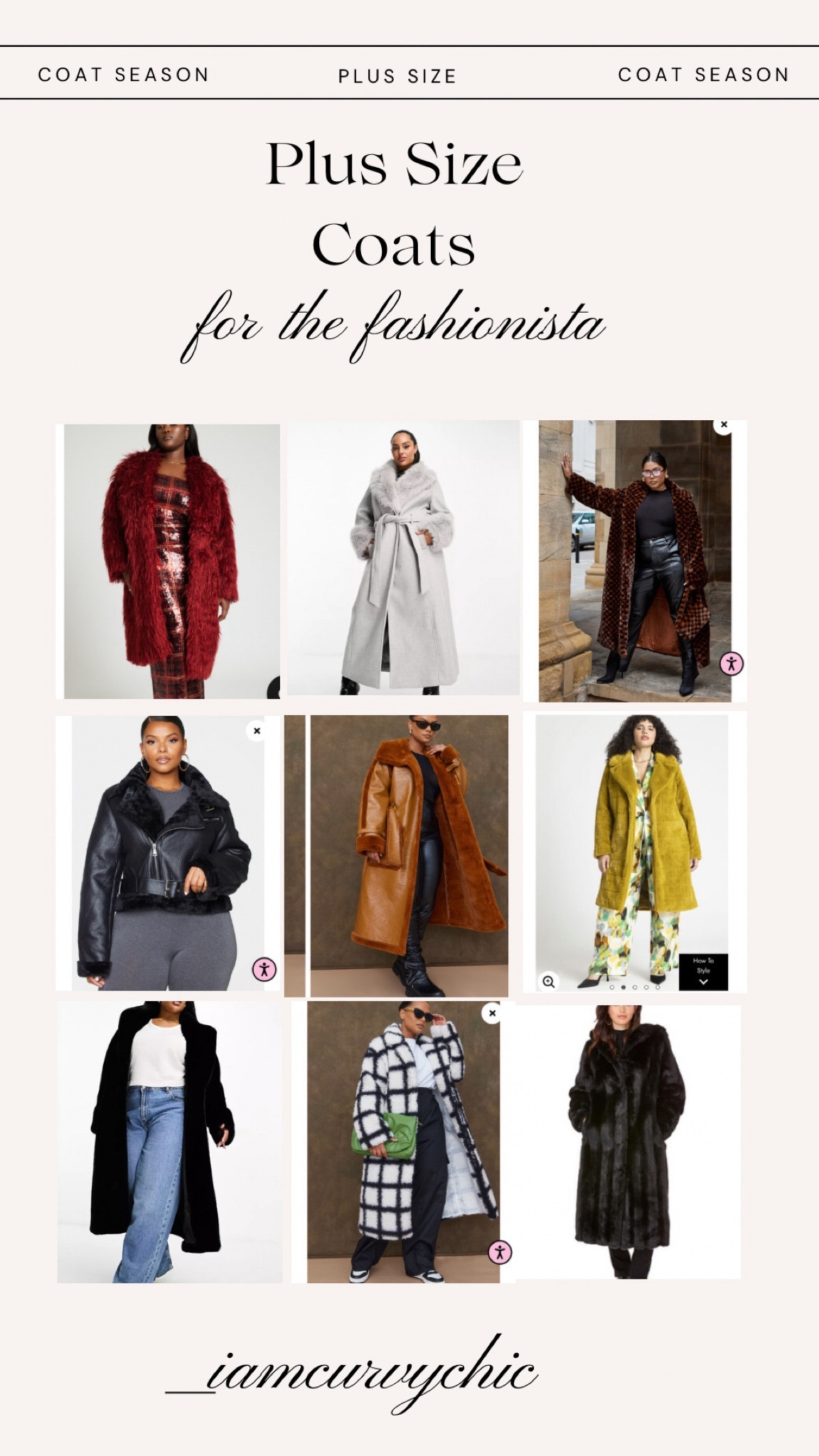 Plus Size Coats
Faux fur plus size coat
Winter coat
Winter outfit 
Plus size fashion#LTKplussize

#LTKGiftGuide #LTKSeasonal