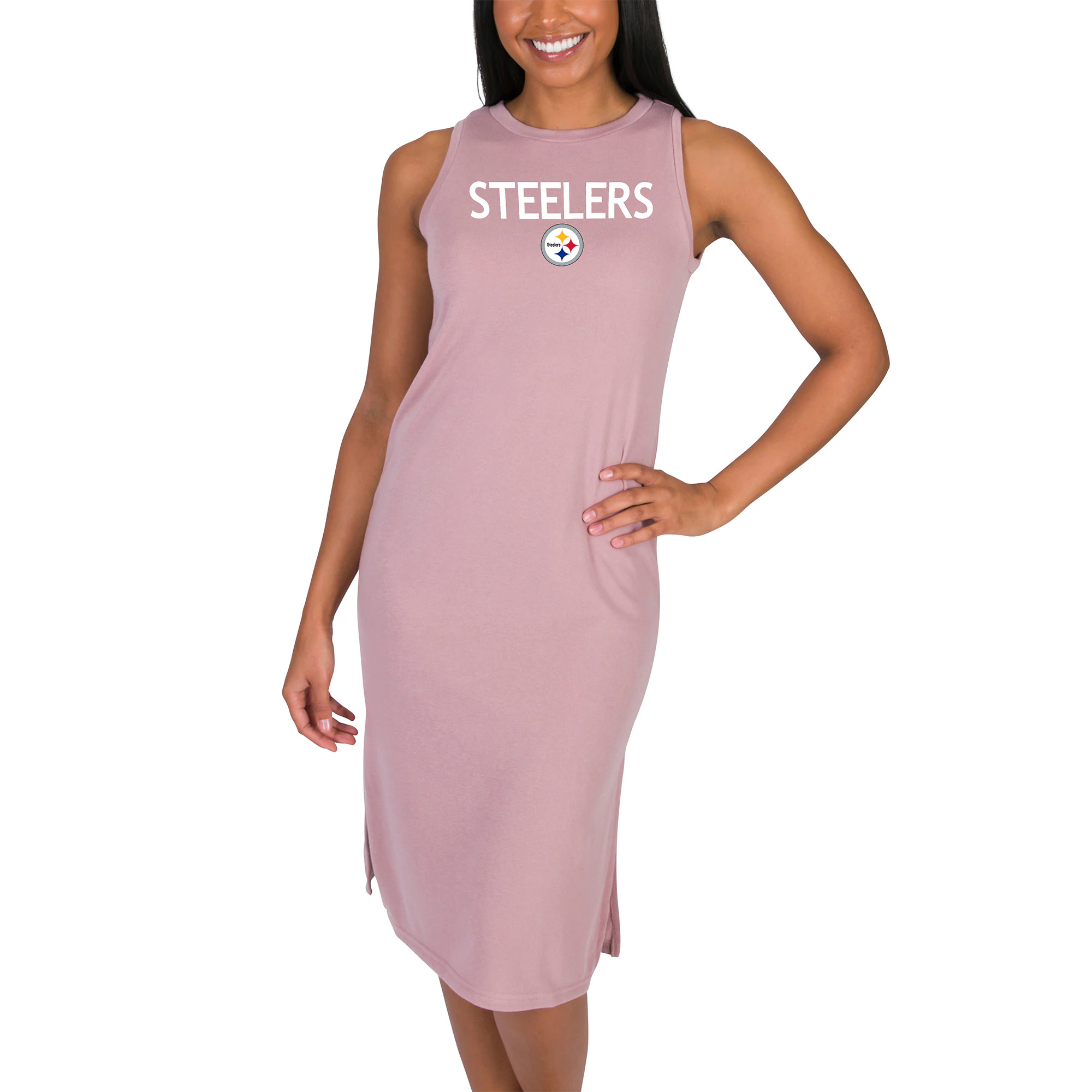 Pittsburgh Steelers Concepts Sport Women's Astoria Nightdress - Pink | Fanatics