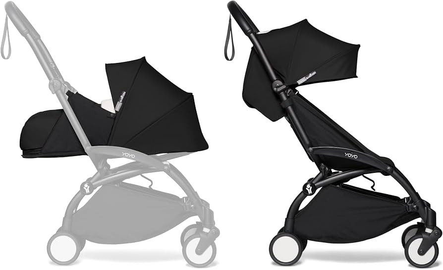 BABYZEN YOYO2 Complete Stroller - Includes Black 0+ Newborn Pack, Black Frame & Black 6+ Color Pa... | Amazon (UK)