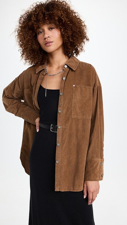 Free People Baby Cord Button Down Jacket | SHOPBOP | Shopbop