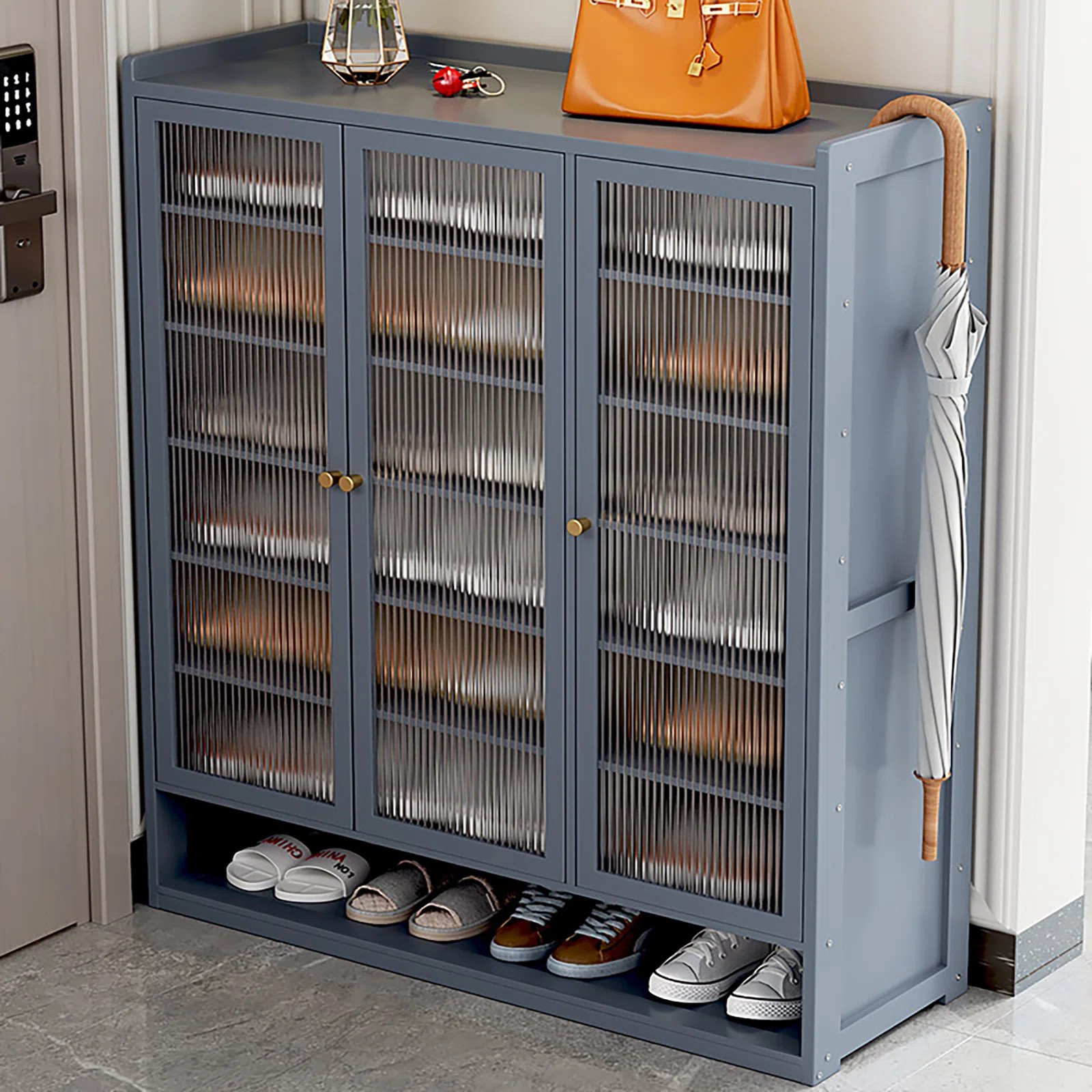 Latitude Run® 18 Pair Shoe Storage Cabinet "& Reviews" | Wayfair | Wayfair North America