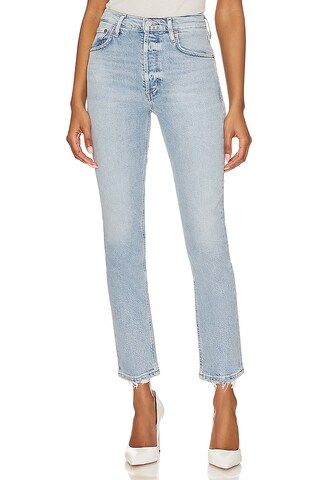AGOLDE Riley High Rise Straight Crop in Dynamic from Revolve.com | Revolve Clothing (Global)