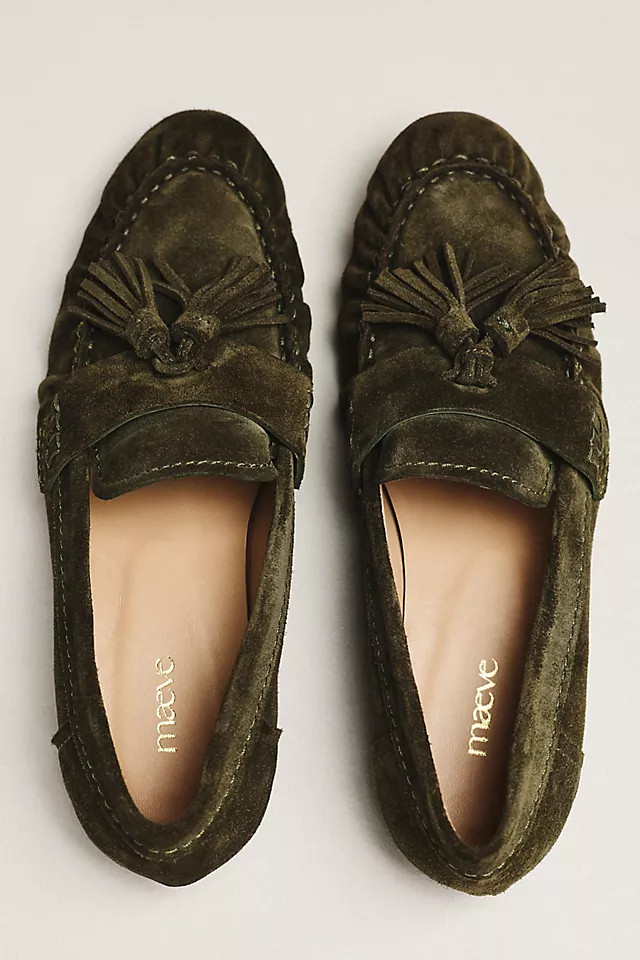 Tassel Suede Loafers | Anthropologie (US)