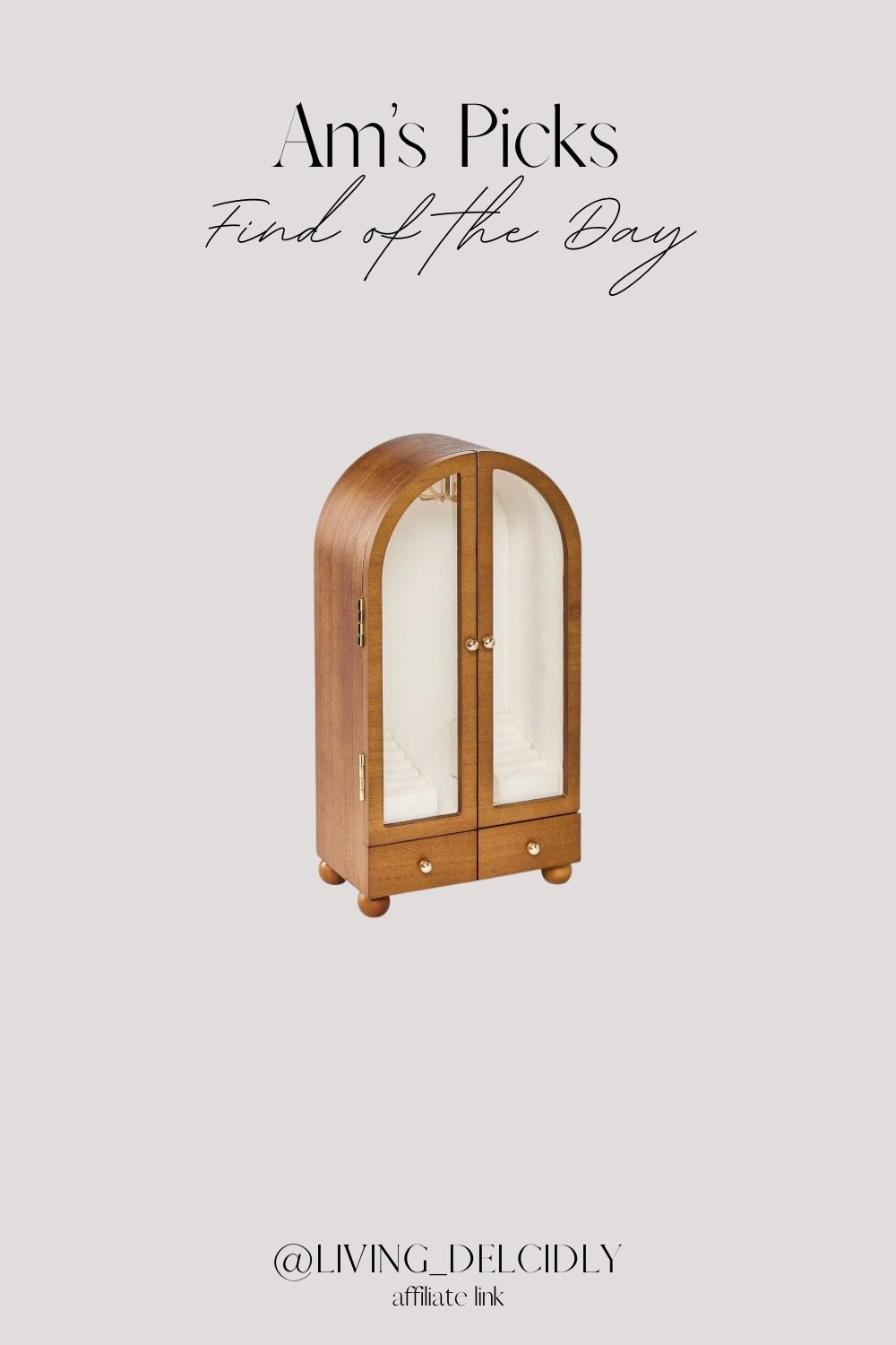 At first glance, it may just look like an arched cabinet — but it’s a jewelry box!! How fun is that??✨A great gift for her!

Jewelry Storage | Closet Organization | Target Finds | Gifts For Her

#LTKBeauty #LTKGiftGuide #LTKHome