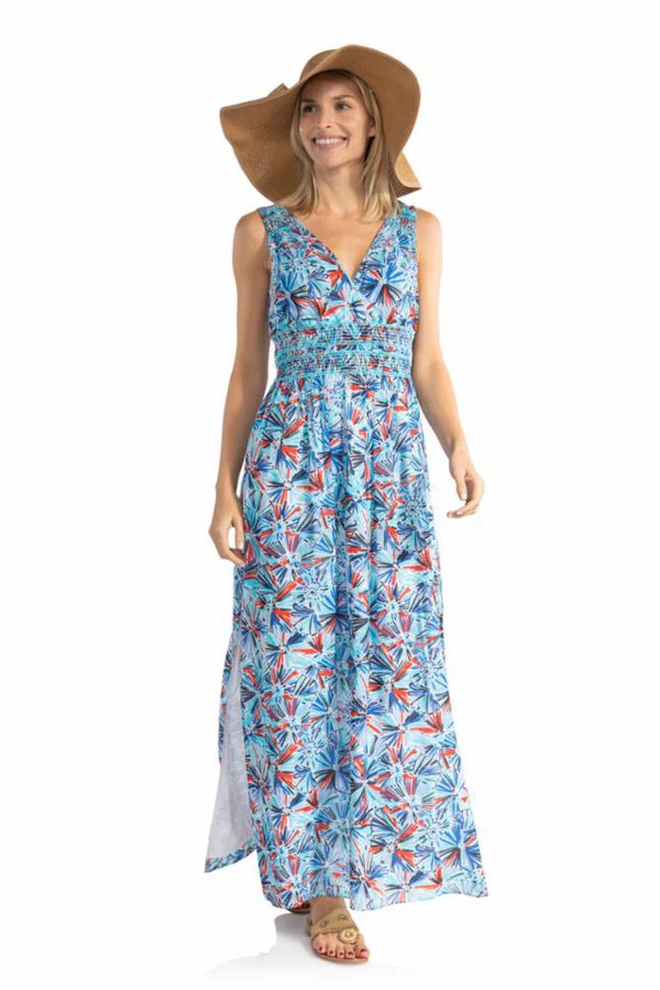 Cotton Sleeveless Maxi Dress Firework | Sail to Sable