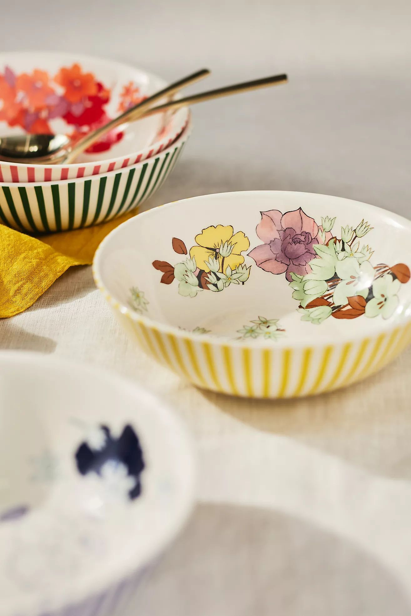 Lyla Floral Bowls, Set of 4 | Anthropologie (US)