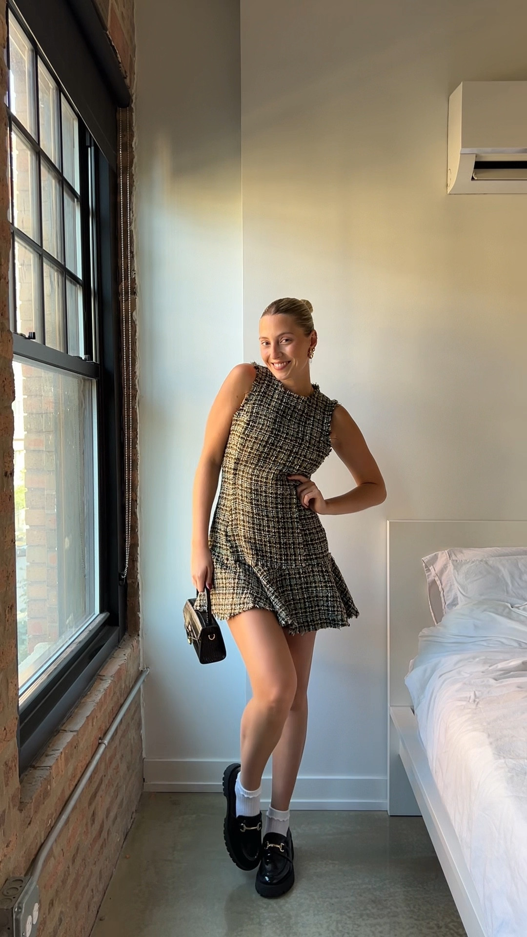 Didn’t know I was a tweed girl until now🤭🤎 #minidress #tweed #fallfashion

#LTKFindsUnder100 #LTKStyleTip #LTKHoliday