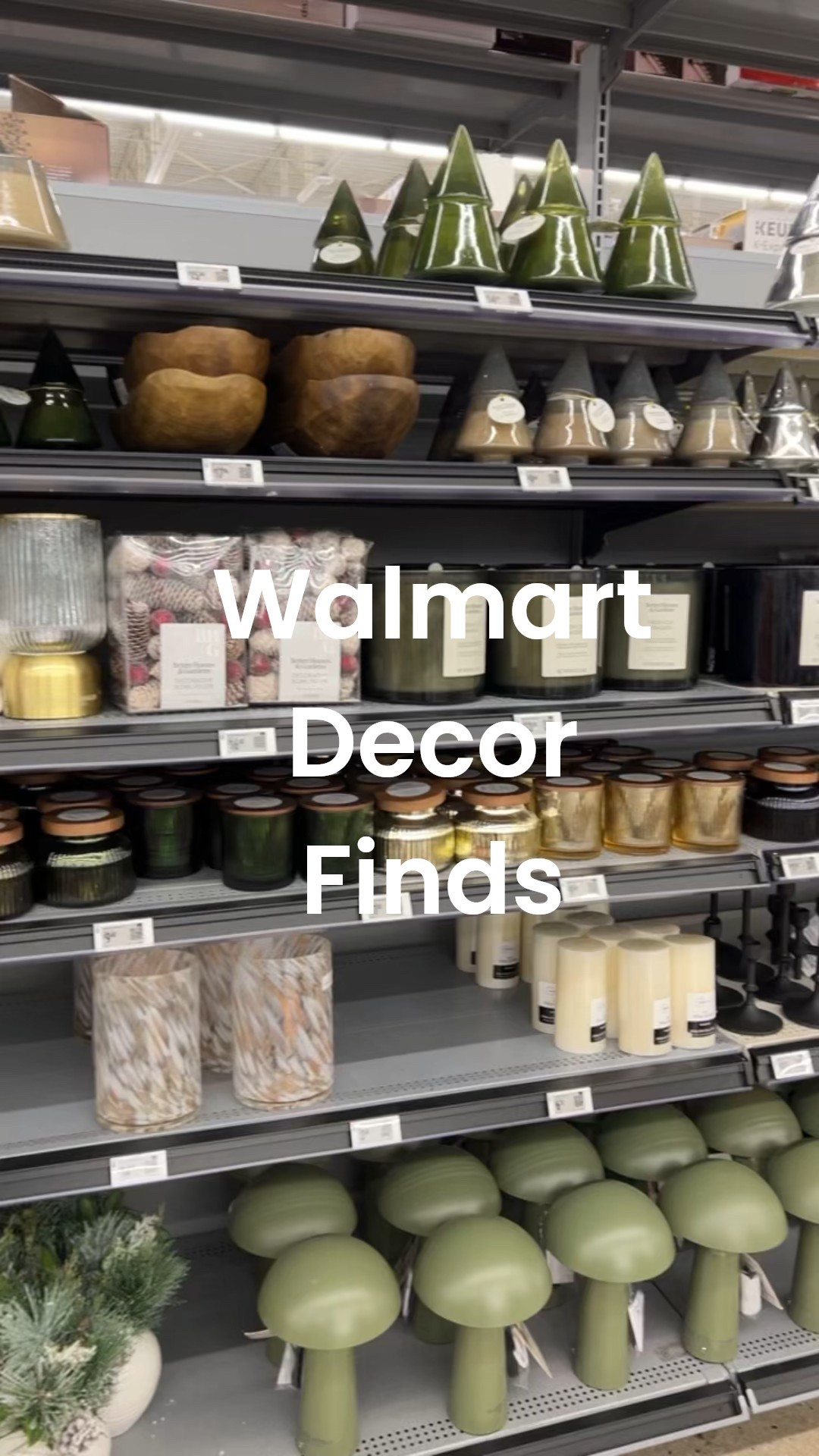 Walmart home decor finds for the holidays and beyond. Candles, hurricanes, bowls, candlestick holders and faux florals. #walmarthome 

#LTKFindsUnder50 #LTKHoliday #LTKHome